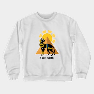 catopatta cat queen of egypt Crewneck Sweatshirt